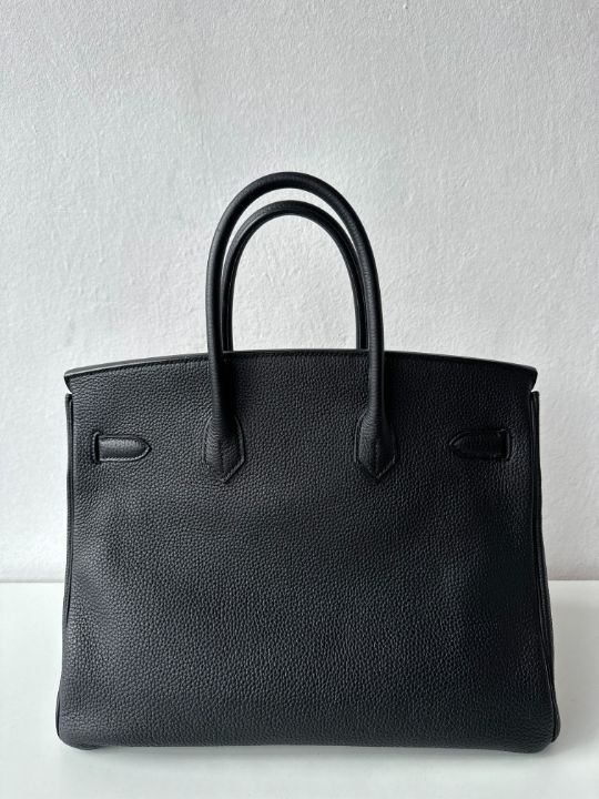 Hermès Birkin 35 Black Togo Palladium Hardware