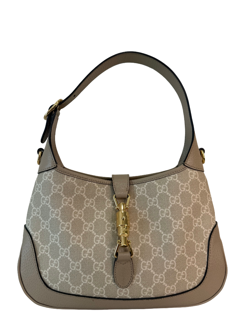 Gucci Jackie GG Supreme Small Beige/White Coated Canvas/Leather