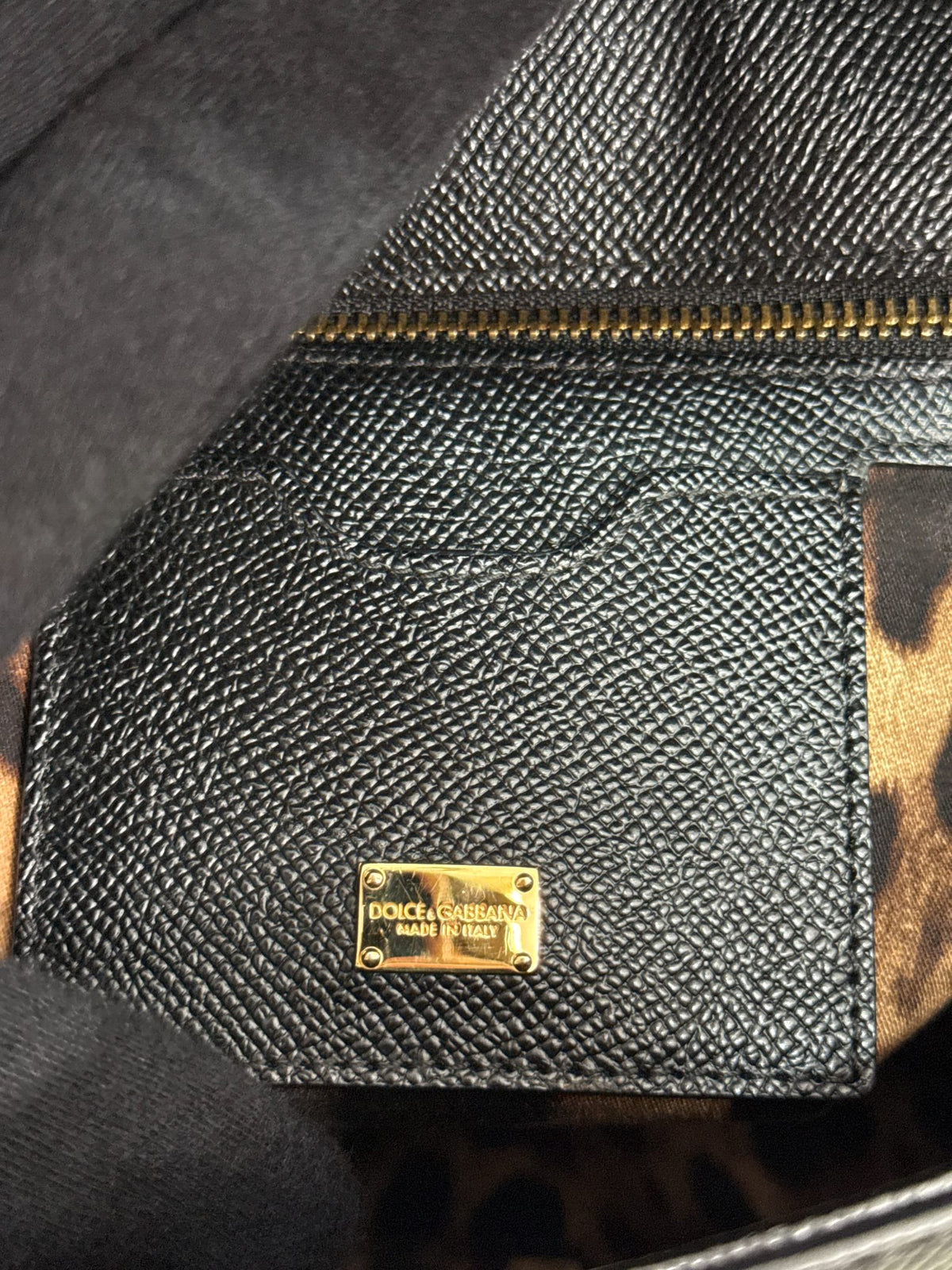 Dolce Gabbana Miss Sicily Old Large Black Dauphine Calfskin Bag