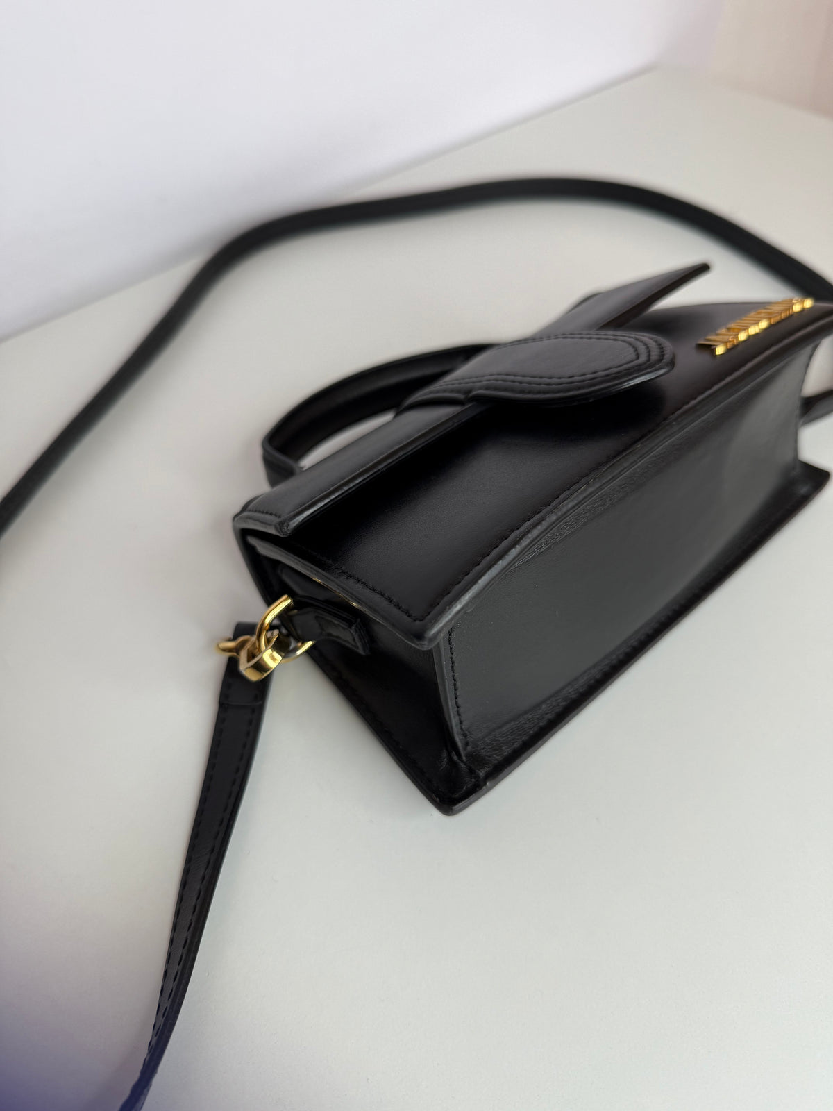 Jacquemus Le Bambino Black Leather Crossbody Bag