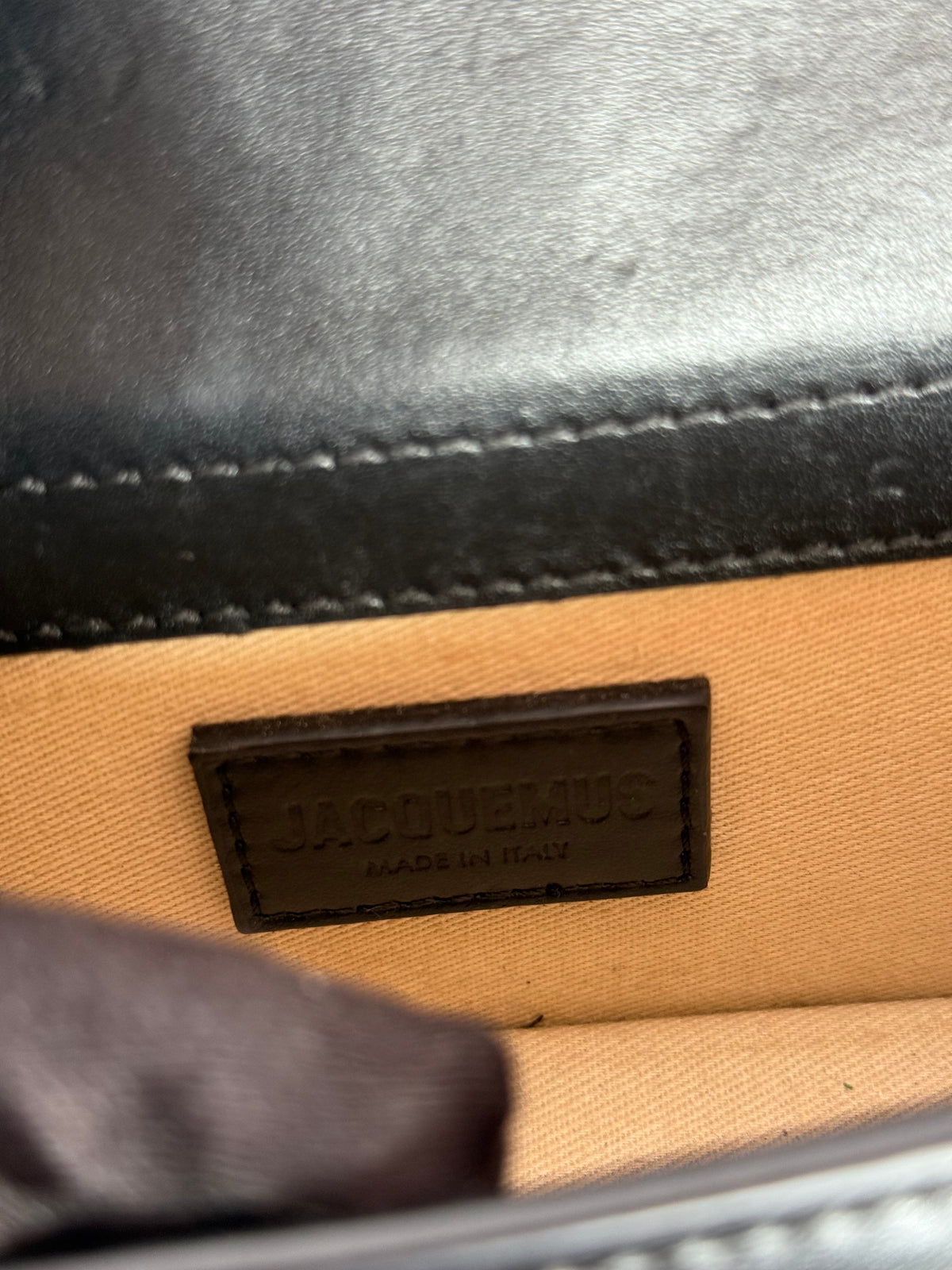 Jacquemus Le Bambino Black Leather Crossbody Bag