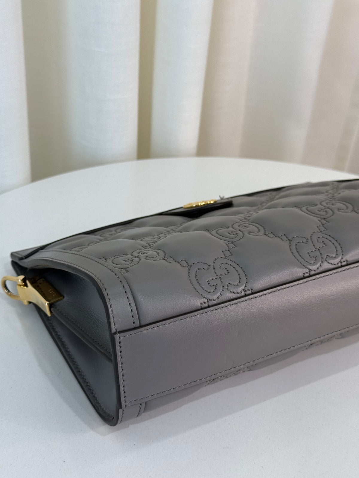 Gucci GG Embossed Matelasse Leather Small Shoulder Bag