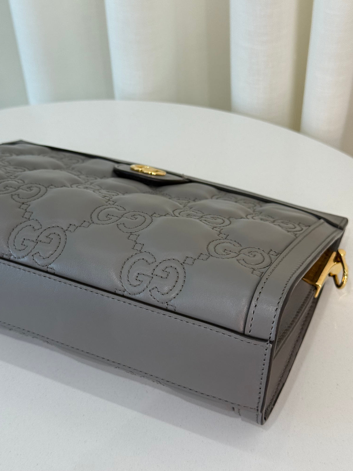 Gucci GG Embossed Matelasse Leather Small Shoulder Bag