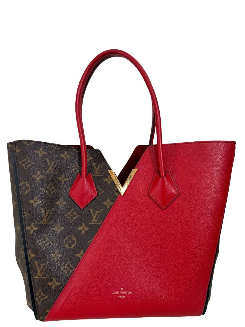 Louis Vuitton Monogram Canvas and Cerise Leather Kimono Tote Bag