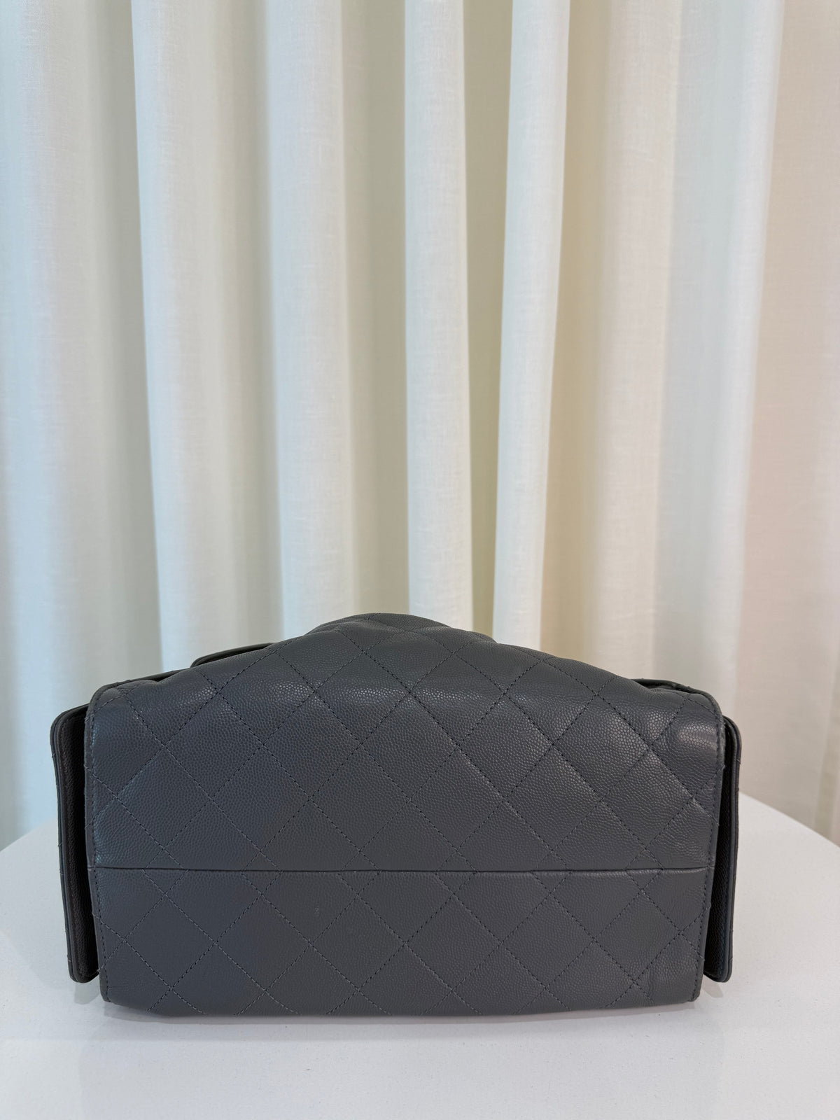 Chanel 25 Small Caviar Quilted Dark Grey Shoulder Bag