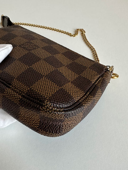Louis Vuitton Mini Pochette Accessoires Damier Ebene Canvas