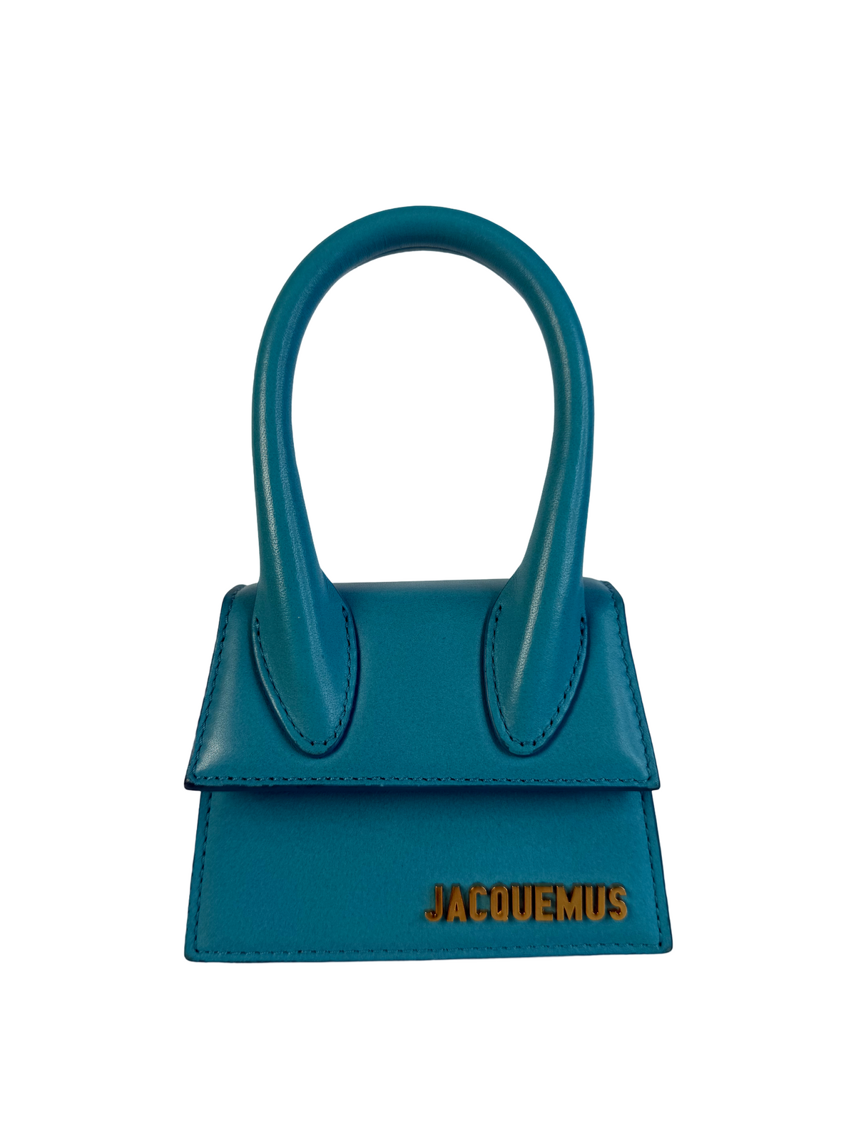 Jacquemus Le Chiquito Mini Turquoise Leather Bag