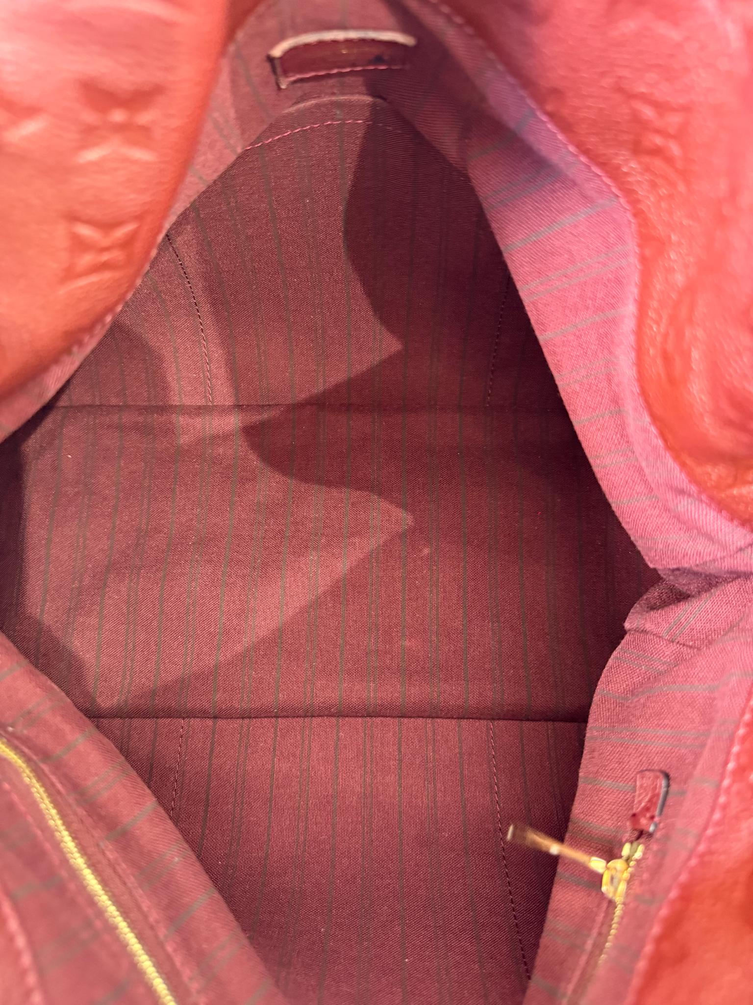 Louis Vuitton Artsy MM Burgundy Monogram Empreinte Leather