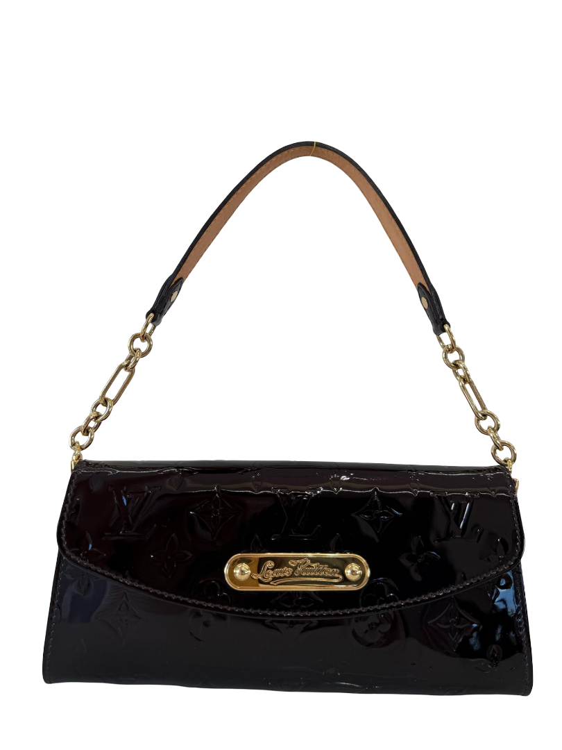 Louis Vuitton Amarante Monogram Vernis Sunset Boulevard Pochette