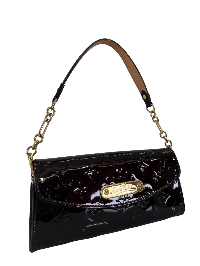 Louis Vuitton Amarante Monogram Vernis Sunset Boulevard Pochette