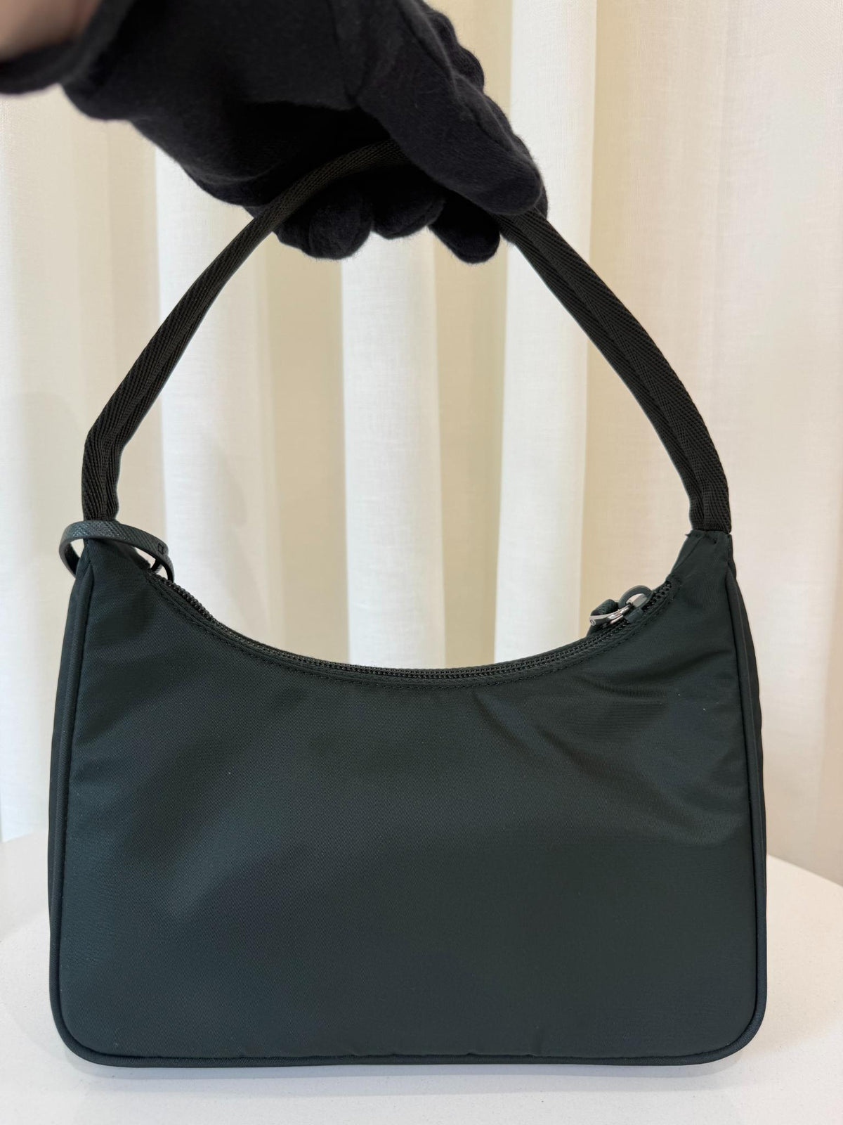 Prada Re-Edition 2000 Re-Nylon and Saffiano Mini Bag Dark Green