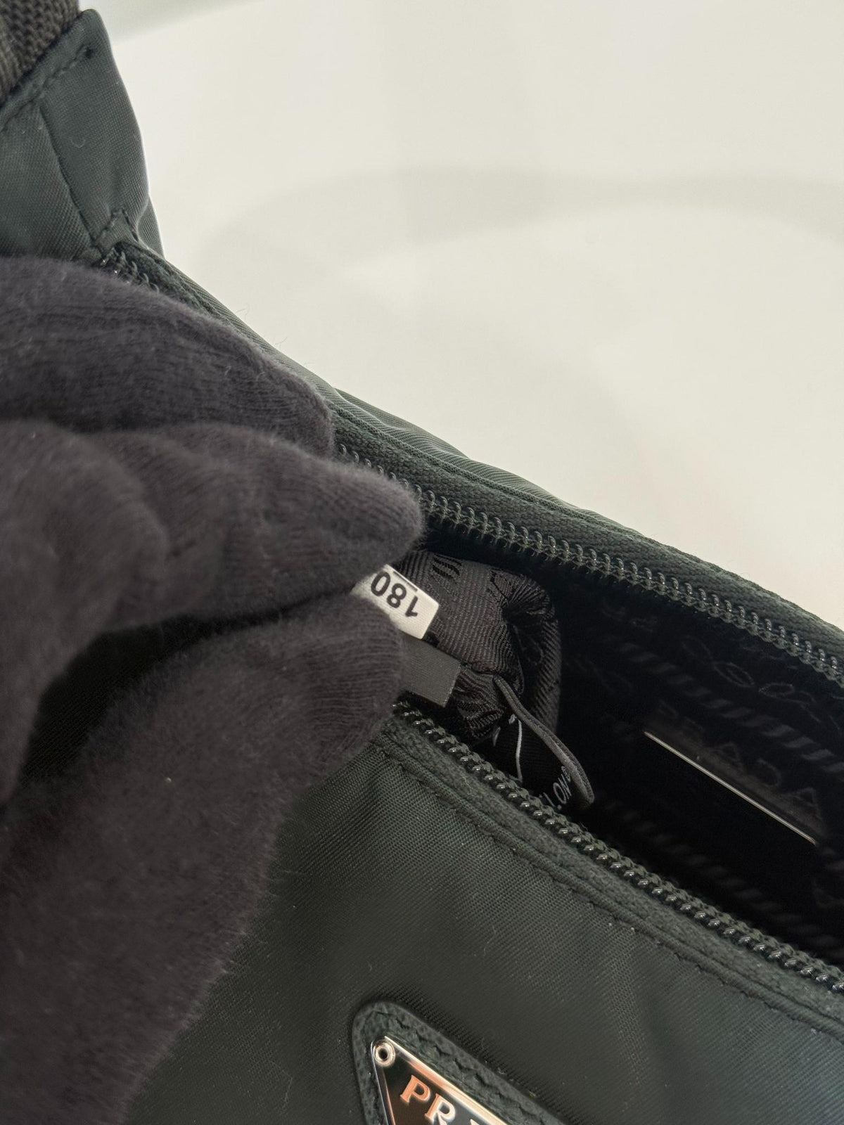 Prada Re-Edition 2000 Re-Nylon and Saffiano Mini Bag Dark Green