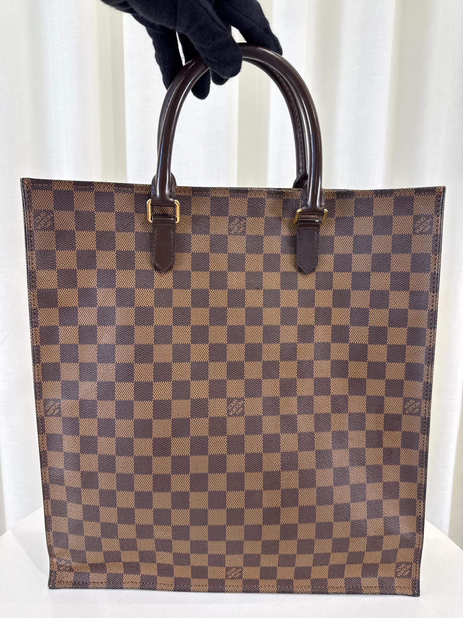 Louis Vuitton Sac Plat GM Damier Ebene Canvas