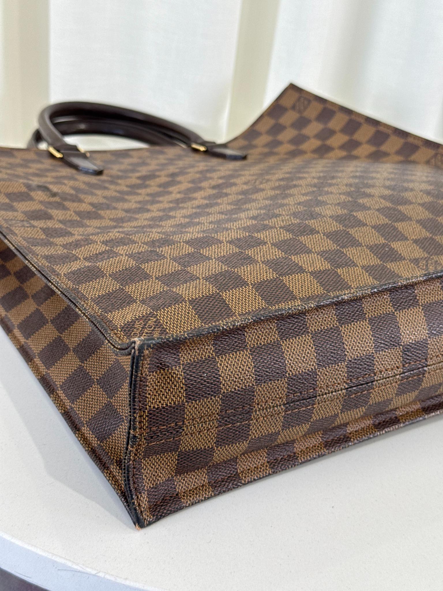 Louis Vuitton Sac Plat GM Damier Ebene Canvas