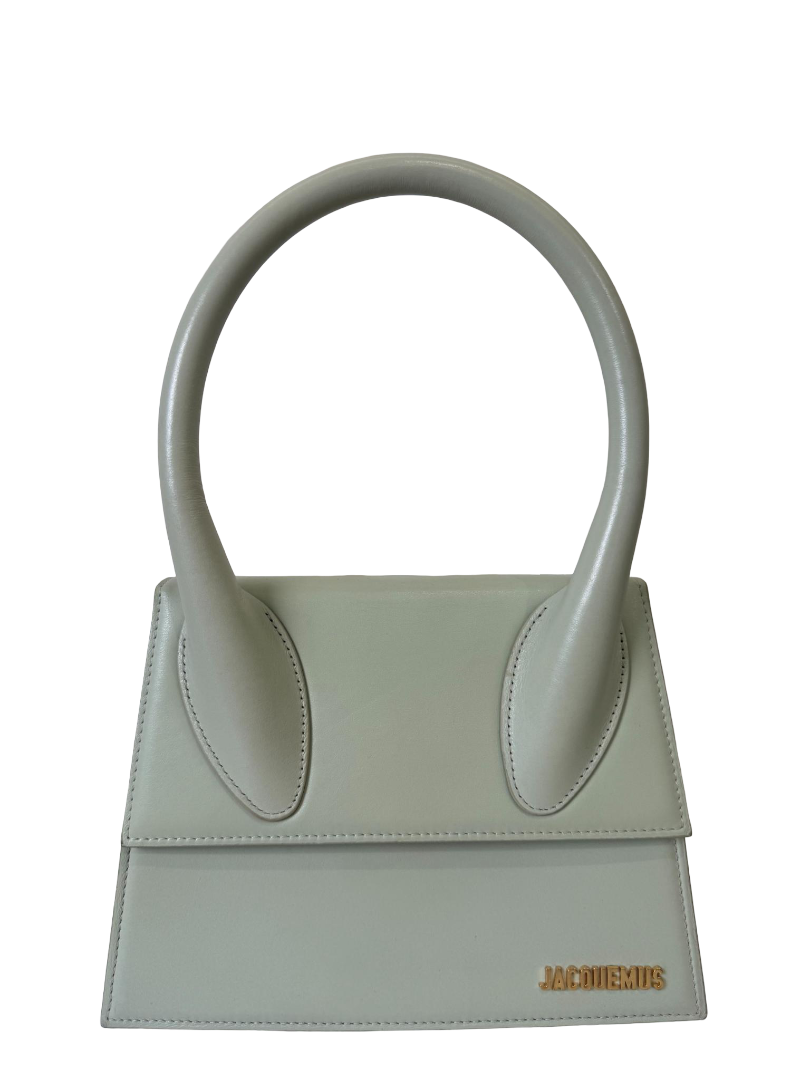Jacquemus Le Grand Chiquito Light Green Leather Handbag