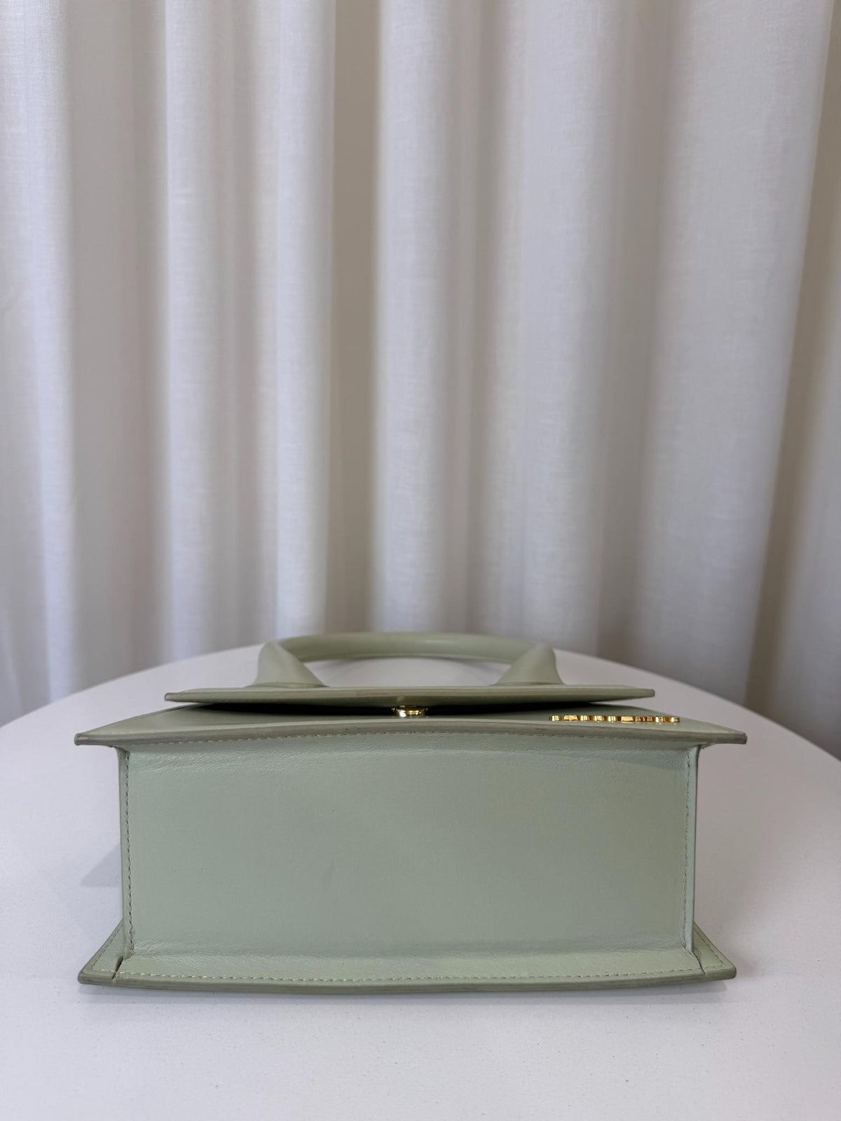 Jacquemus Le Grand Chiquito Light Green Leather Handbag