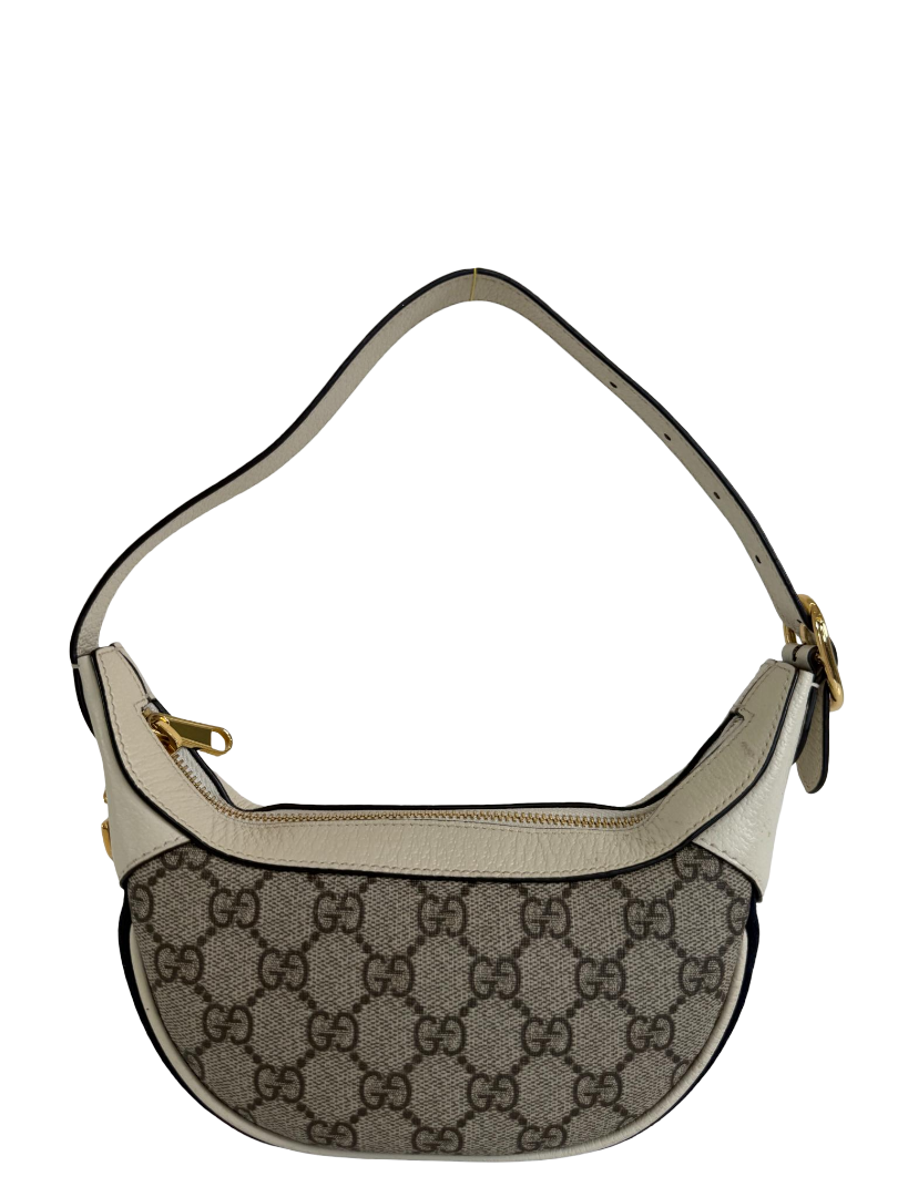 Gucci Ophidia Beige/White GG Supreme Canvas Mini