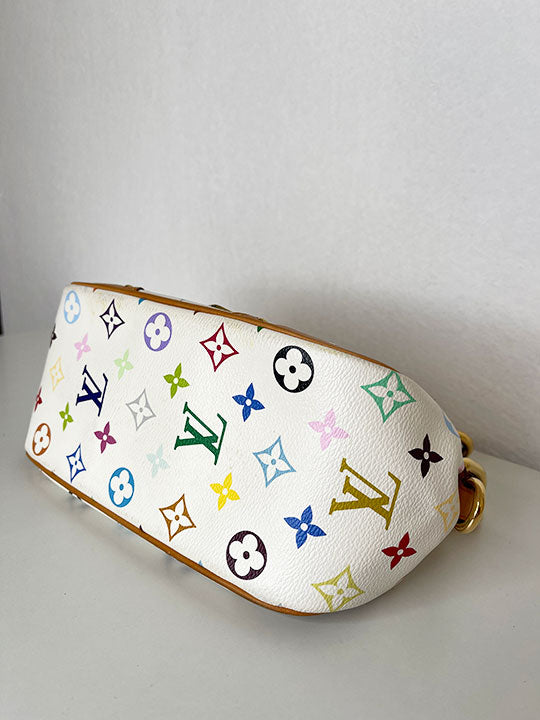 Louis Vuitton White Multicolor Canvas Marilyn Bag