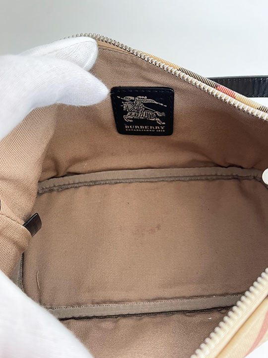 Burberry Nova Check Mini Boat Pochette