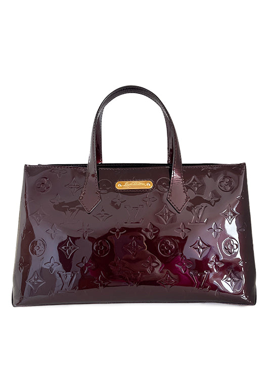 Louis Vuitton Wilshire PM Amarante Monogram Vernis Bag