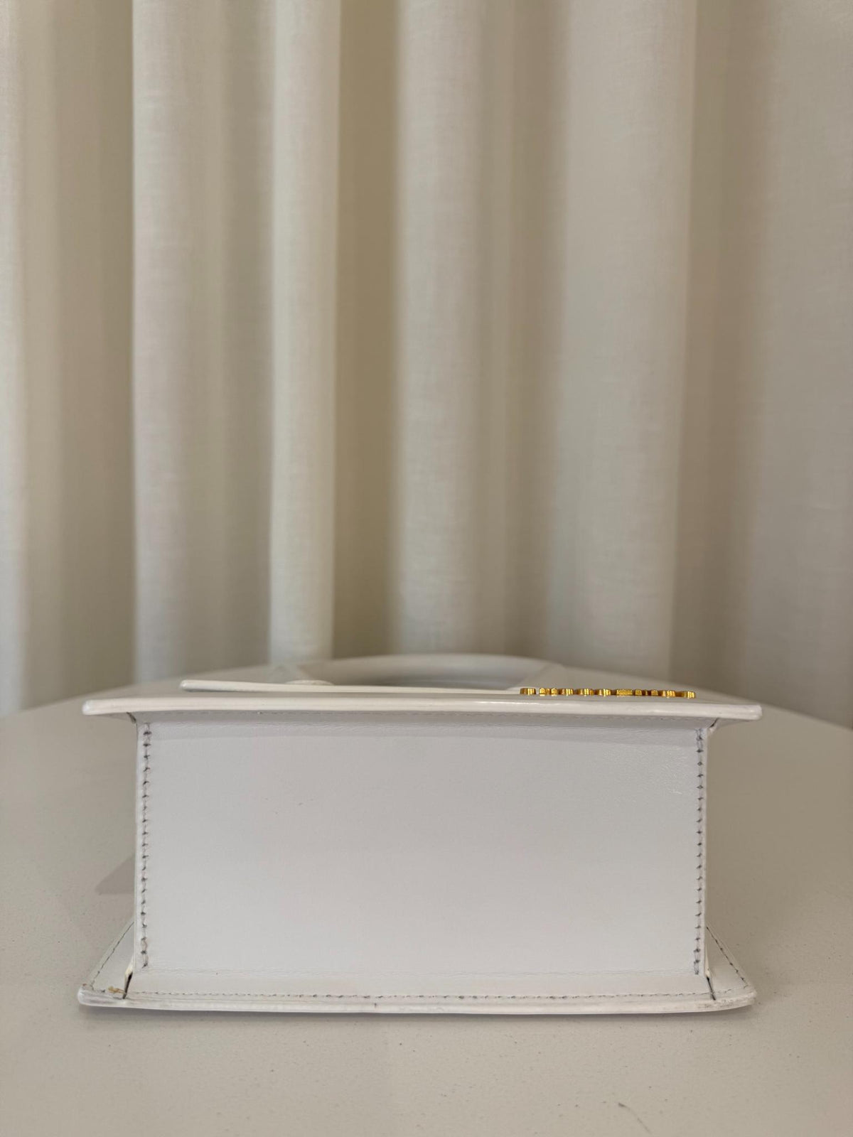 Jacquemus Le Chiquito Medium White Leather Handbag