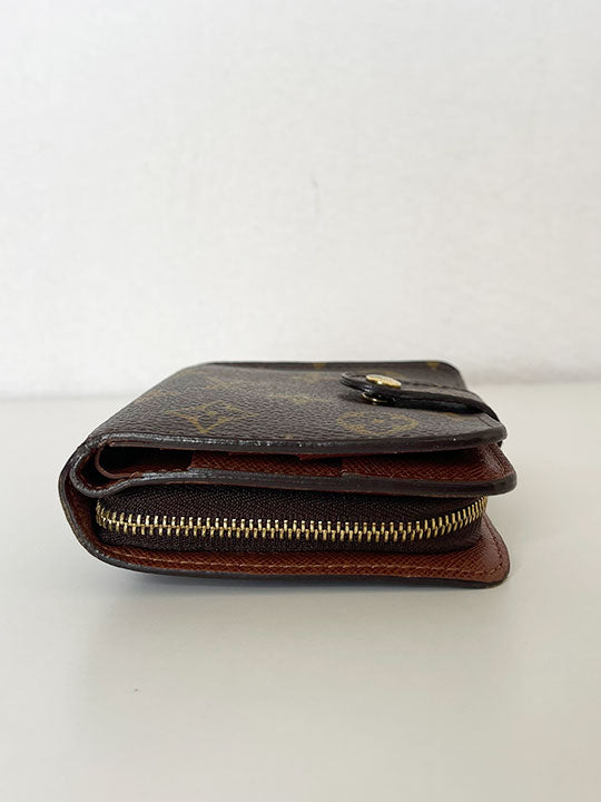 Louis Vuitton Monogram Canvas Compact Zip Wallet