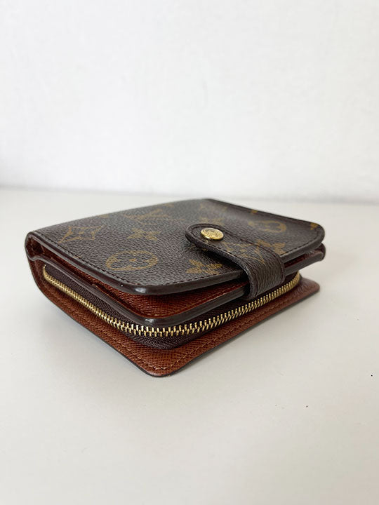 Louis Vuitton Monogram Canvas Compact Zip Wallet