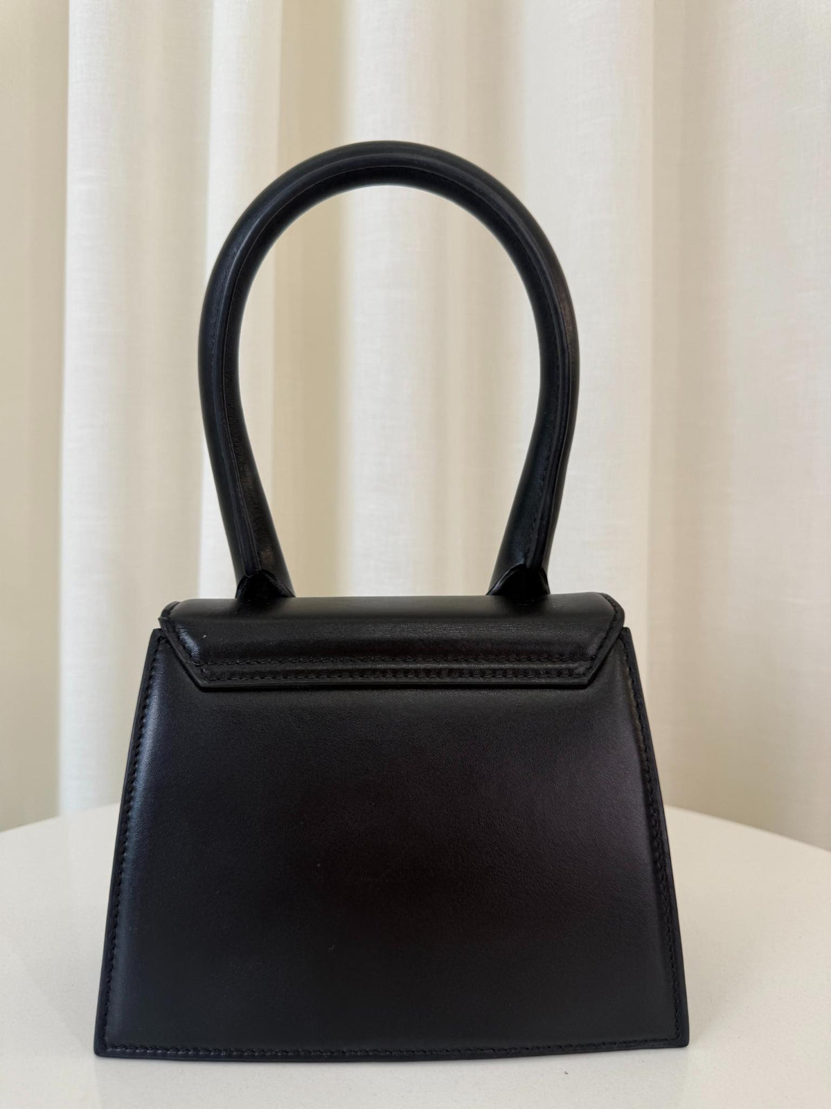 Jacquemus Le Chiquito Medium Black Leather Handbag (2)