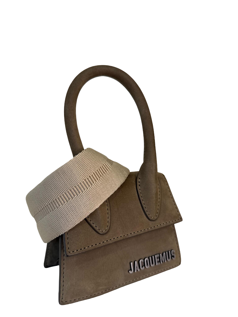 Jacquemus Le Chiquito Mini Olive Green Nubuck Leather Bag