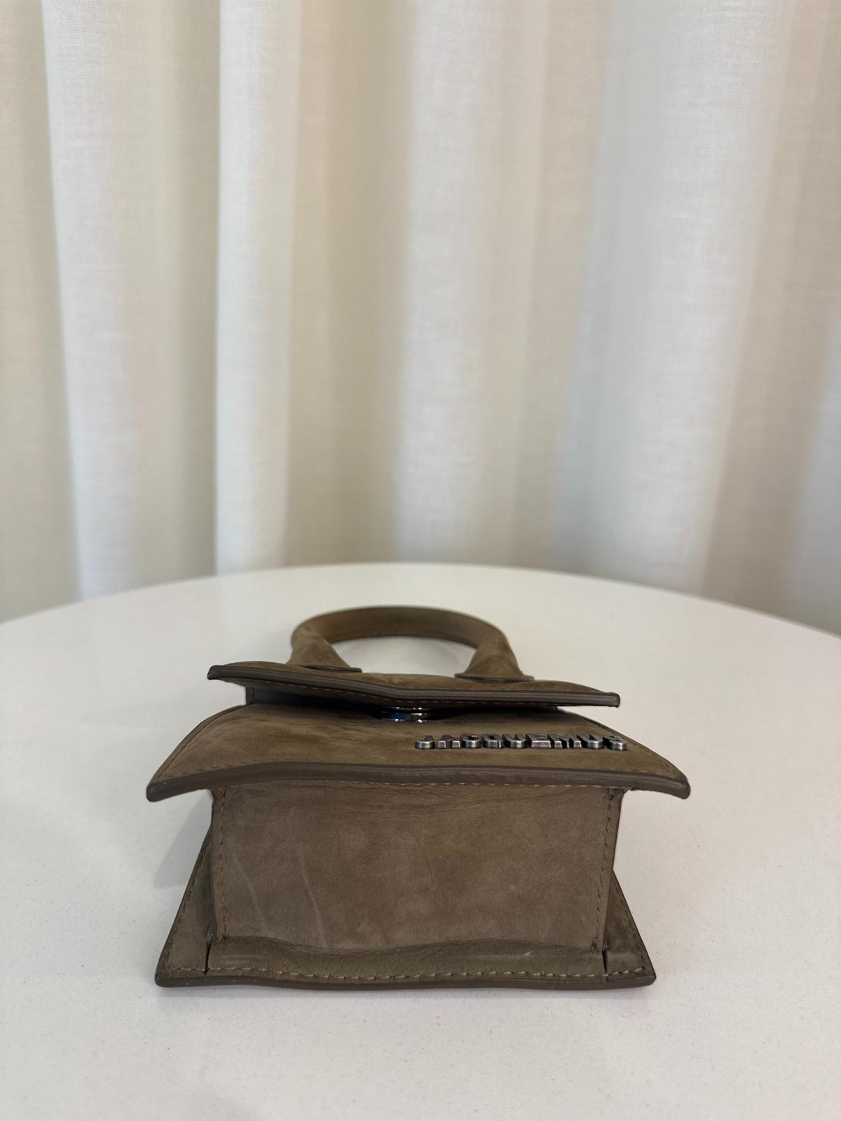 Jacquemus Le Chiquito Mini Olive Green Nubuck Leather Bag