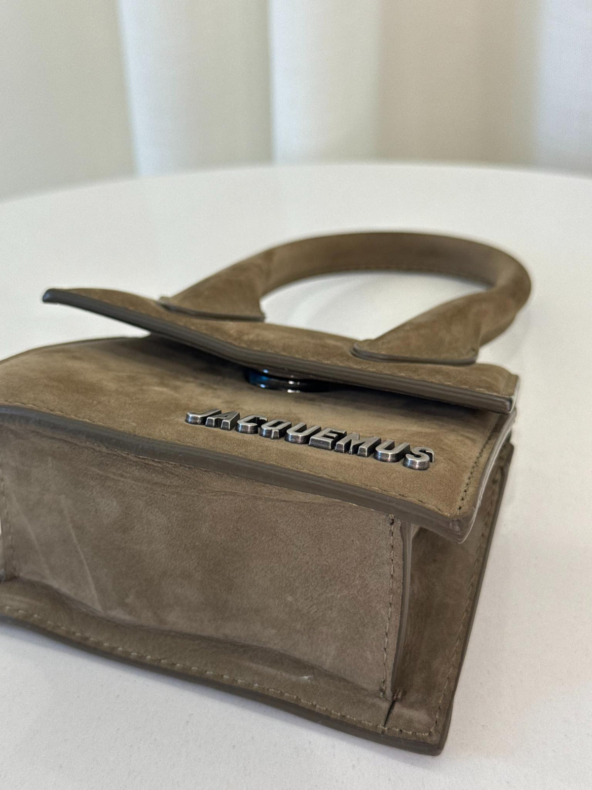 Jacquemus Le Chiquito Mini Olive Green Nubuck Leather Bag