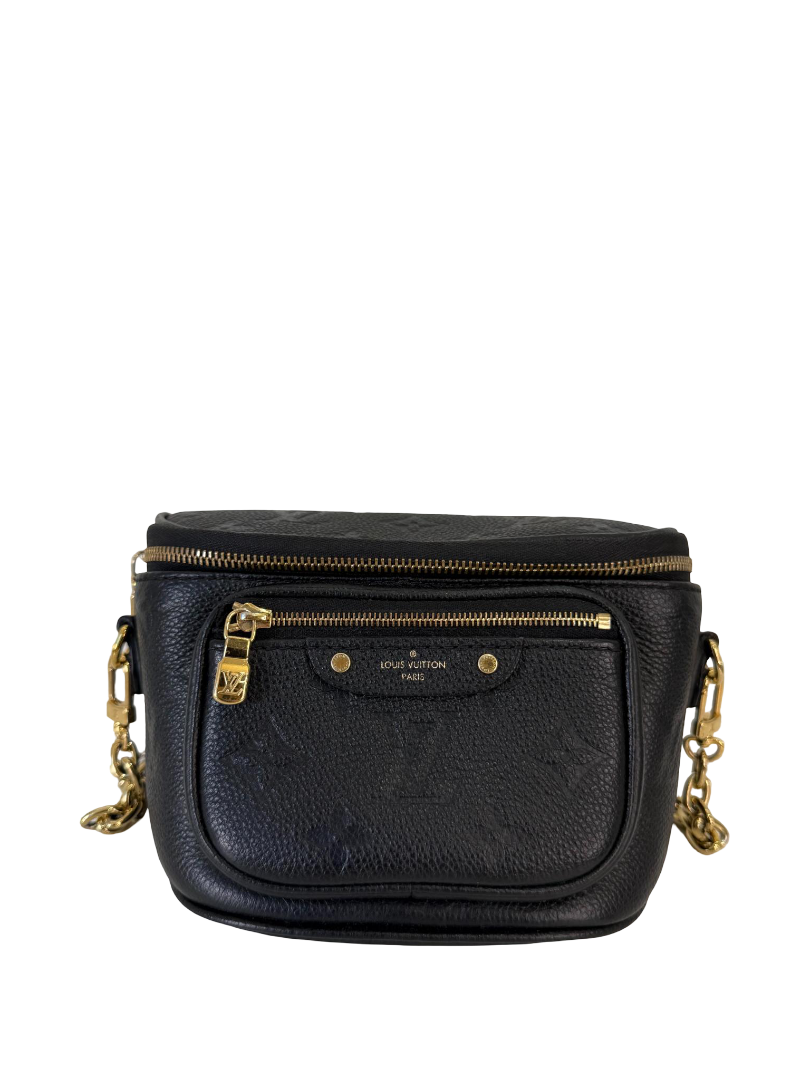 Louis Vuitton Mini Bumbag Black Monogram Empreinte Leather