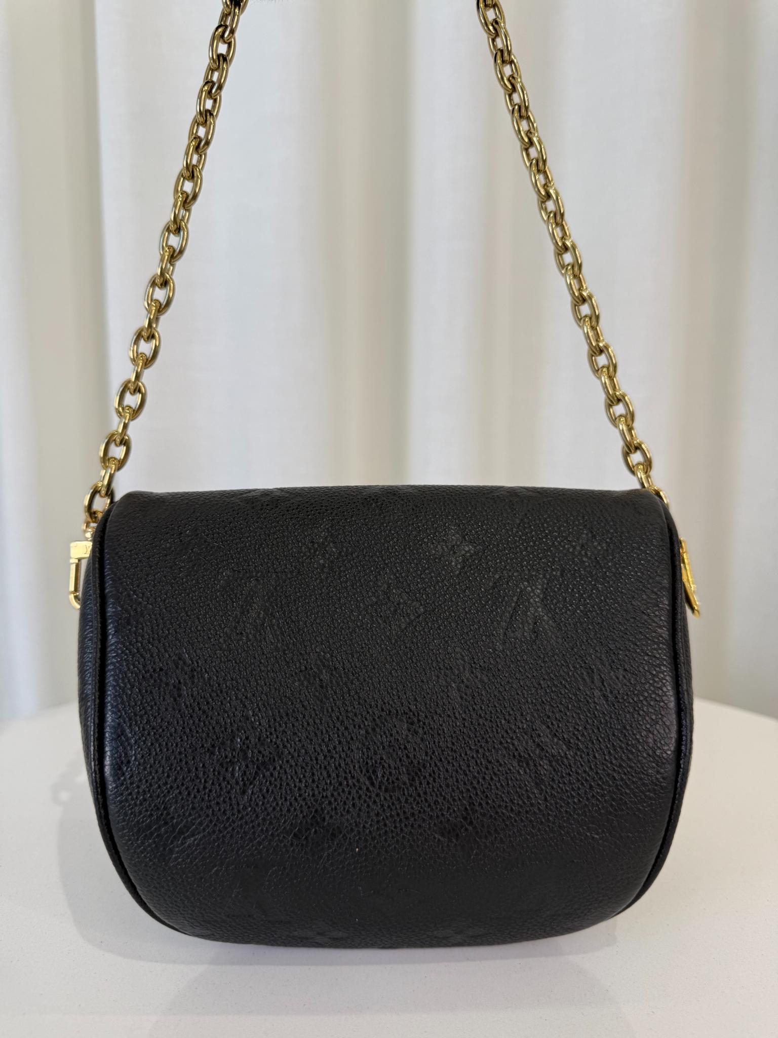 Louis Vuitton Mini Bumbag Black Monogram Empreinte Leather