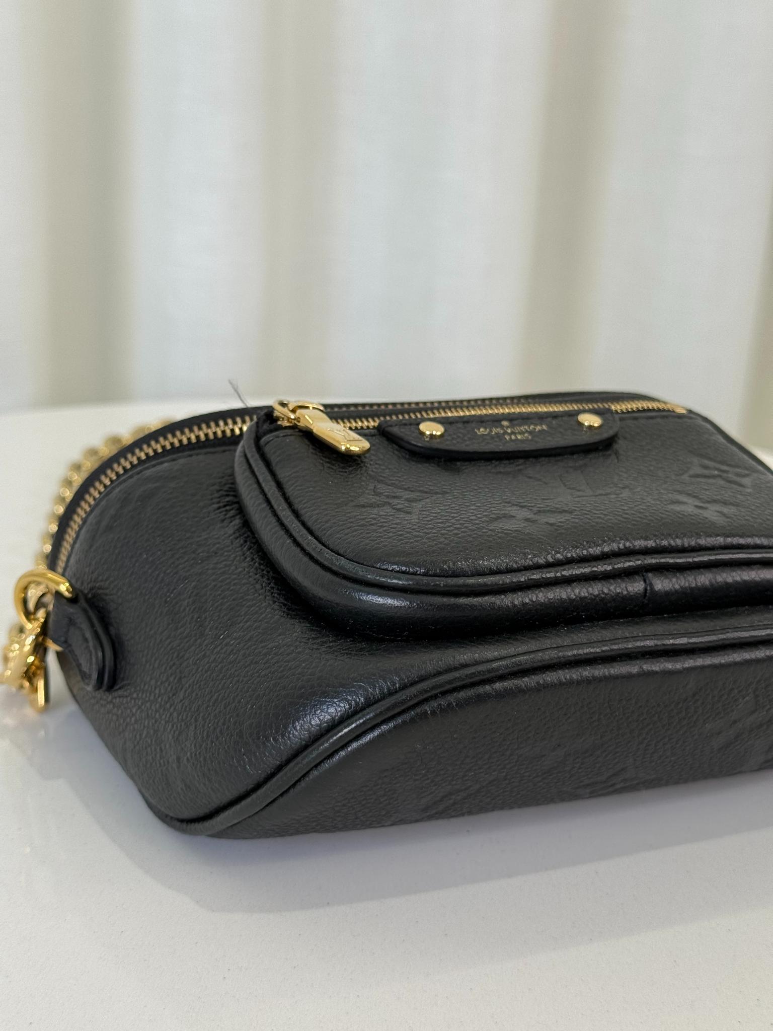 Louis Vuitton Mini Bumbag Black Monogram Empreinte Leather