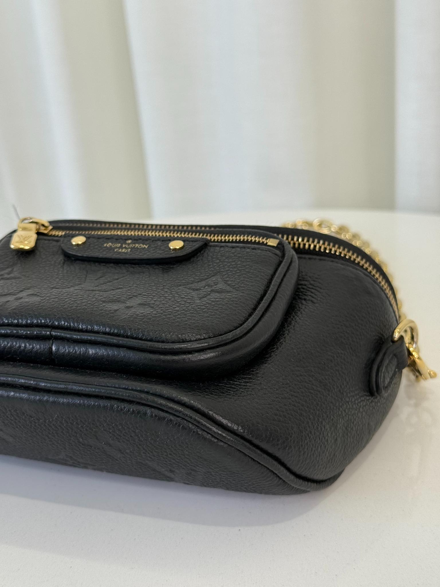 Louis Vuitton Mini Bumbag Black Monogram Empreinte Leather
