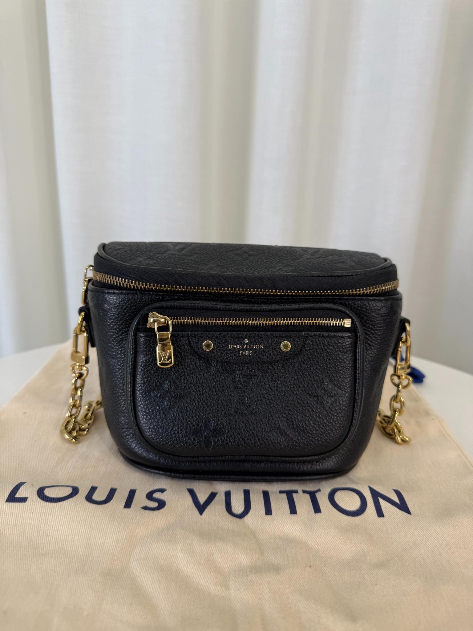 Louis Vuitton Mini Bumbag Black Monogram Empreinte Leather