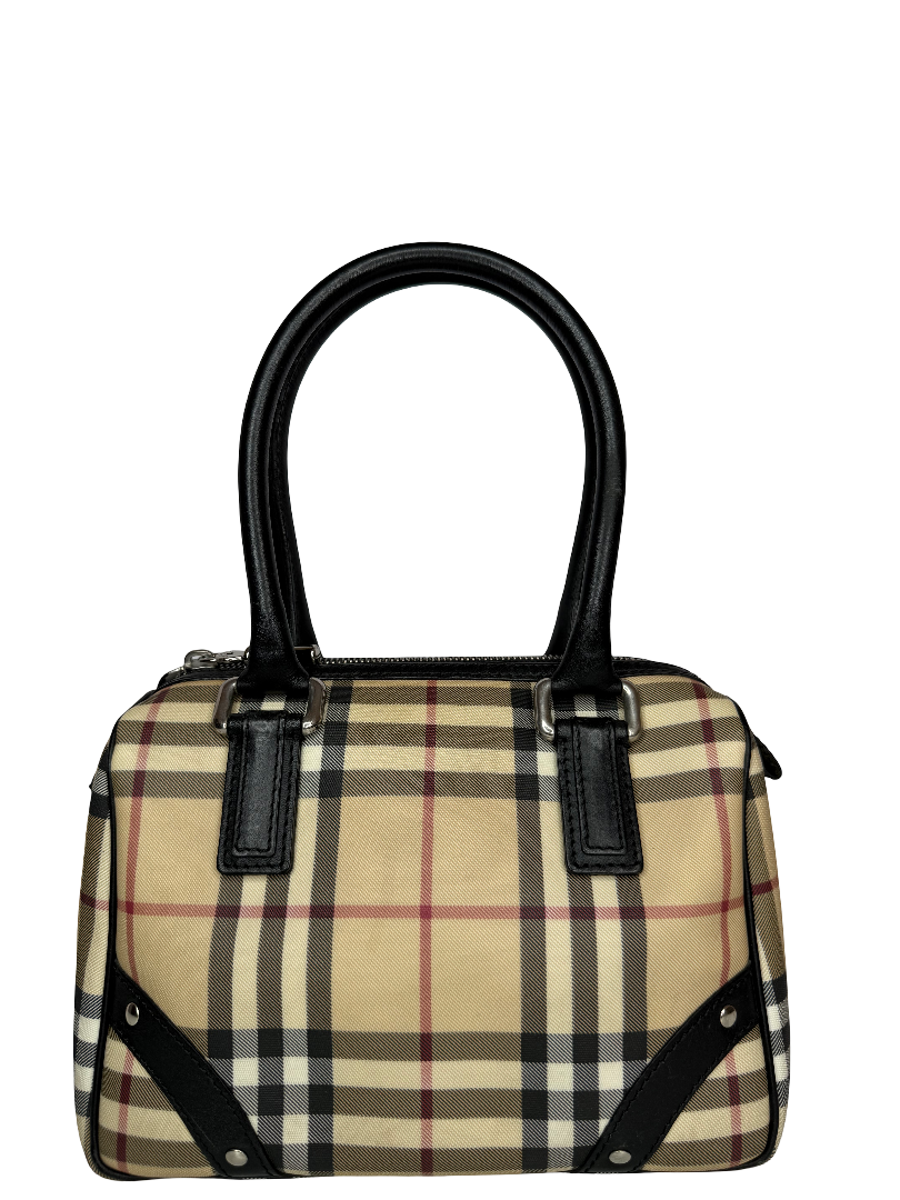 Burberry House Check Coated Canvas Chester Bowling Bag