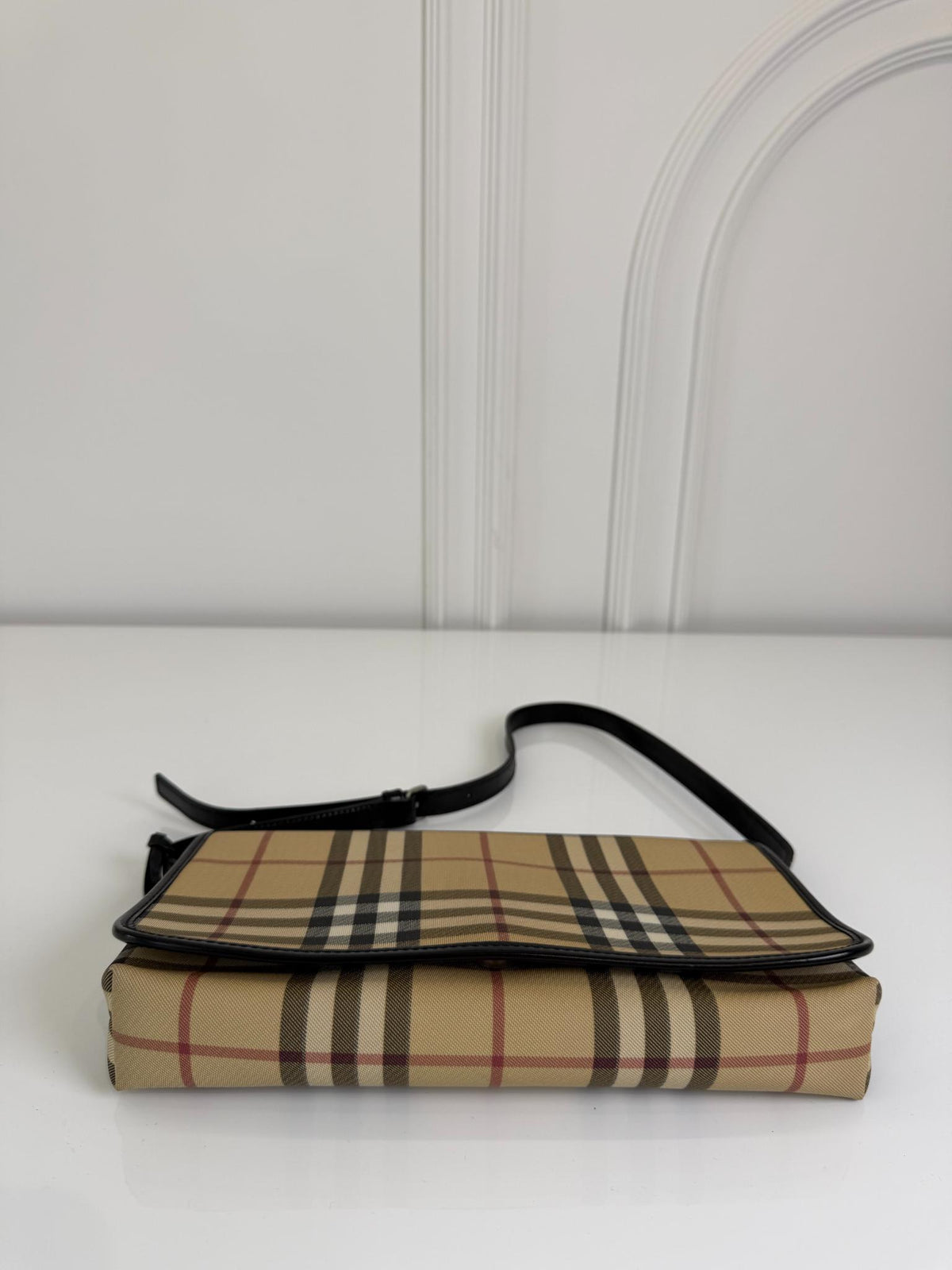 Burberry Nova Check Coated Canvas Shoulder Bag