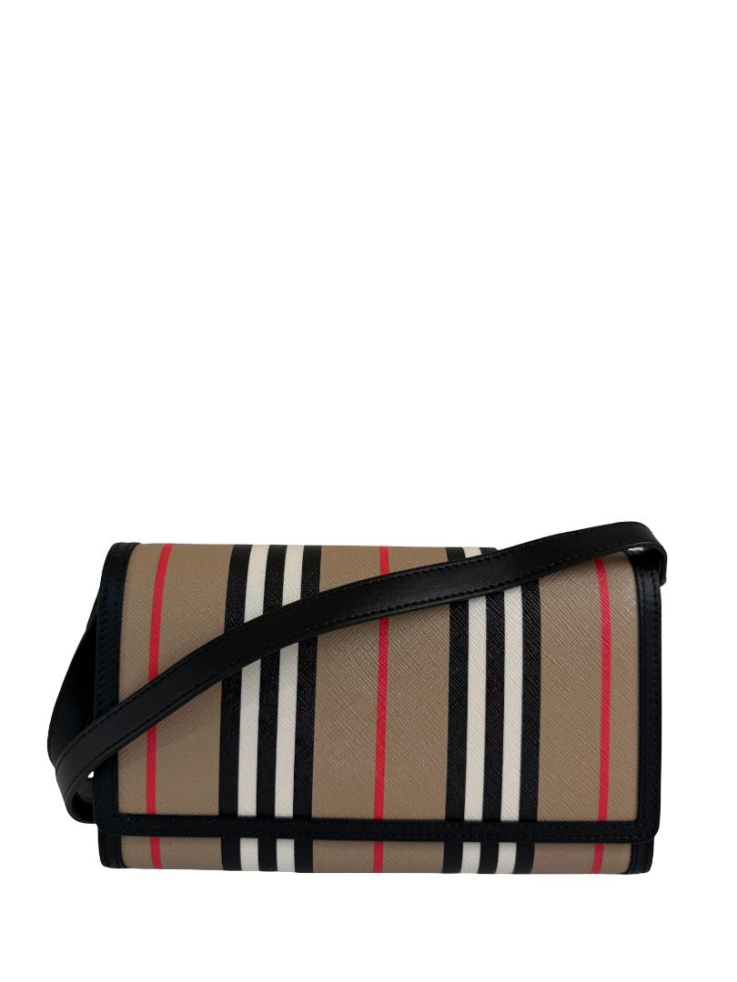 Burberry Hannah Icon Stripe Wallet Crossbody Bag