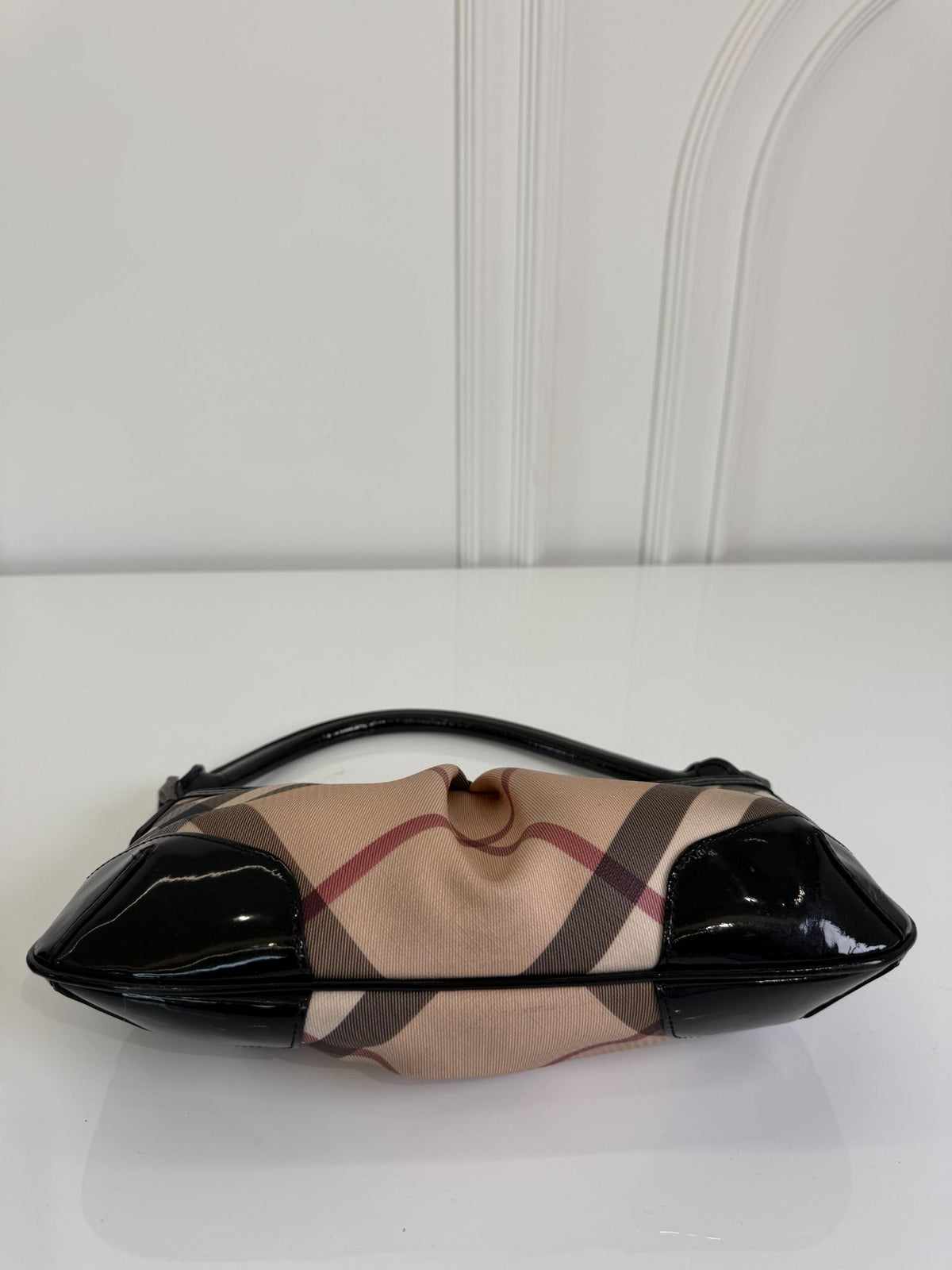 Burberry Nova Check PVC and Patent Leather Pochette