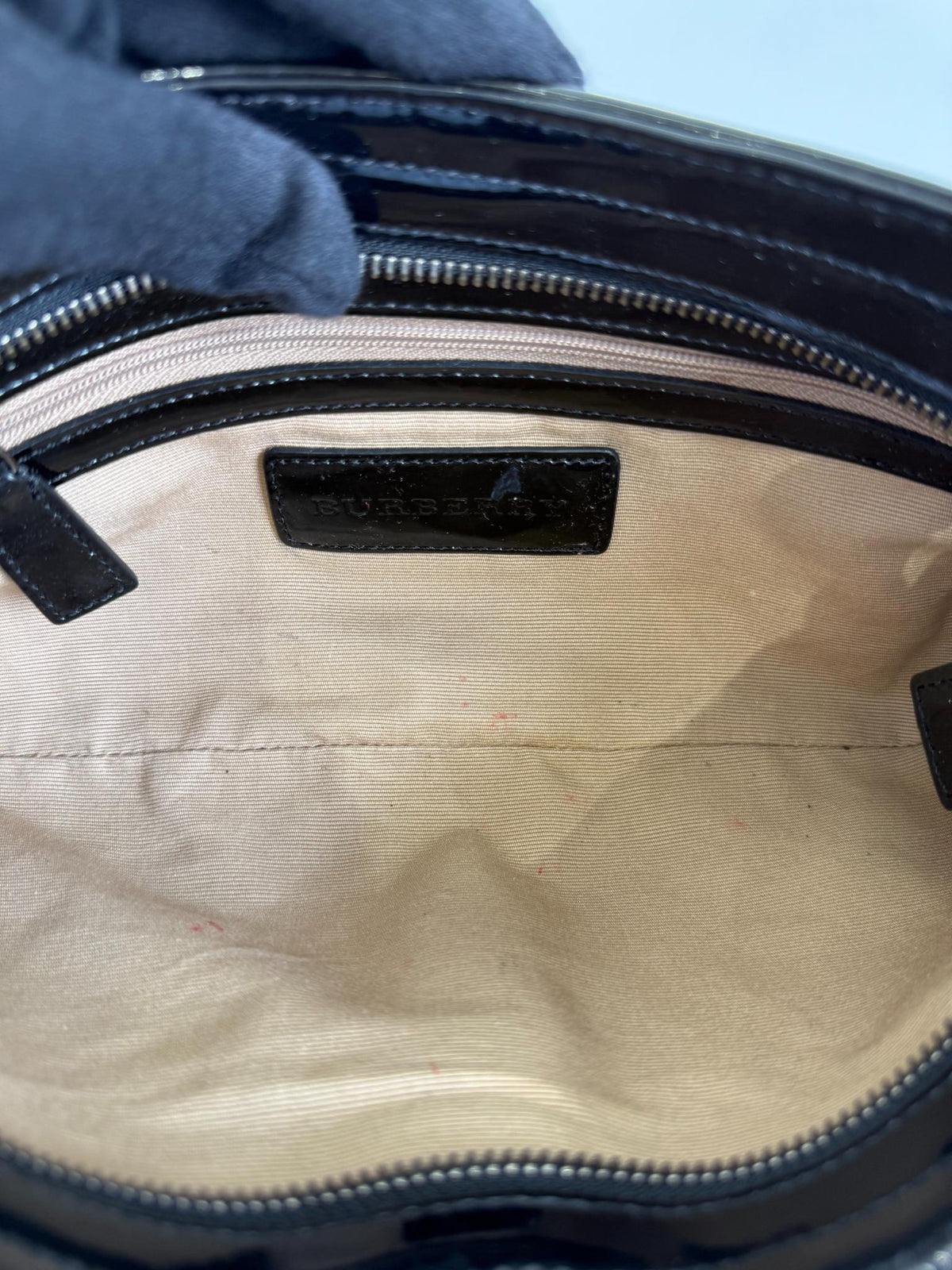 Burberry Nova Check PVC and Patent Leather Pochette