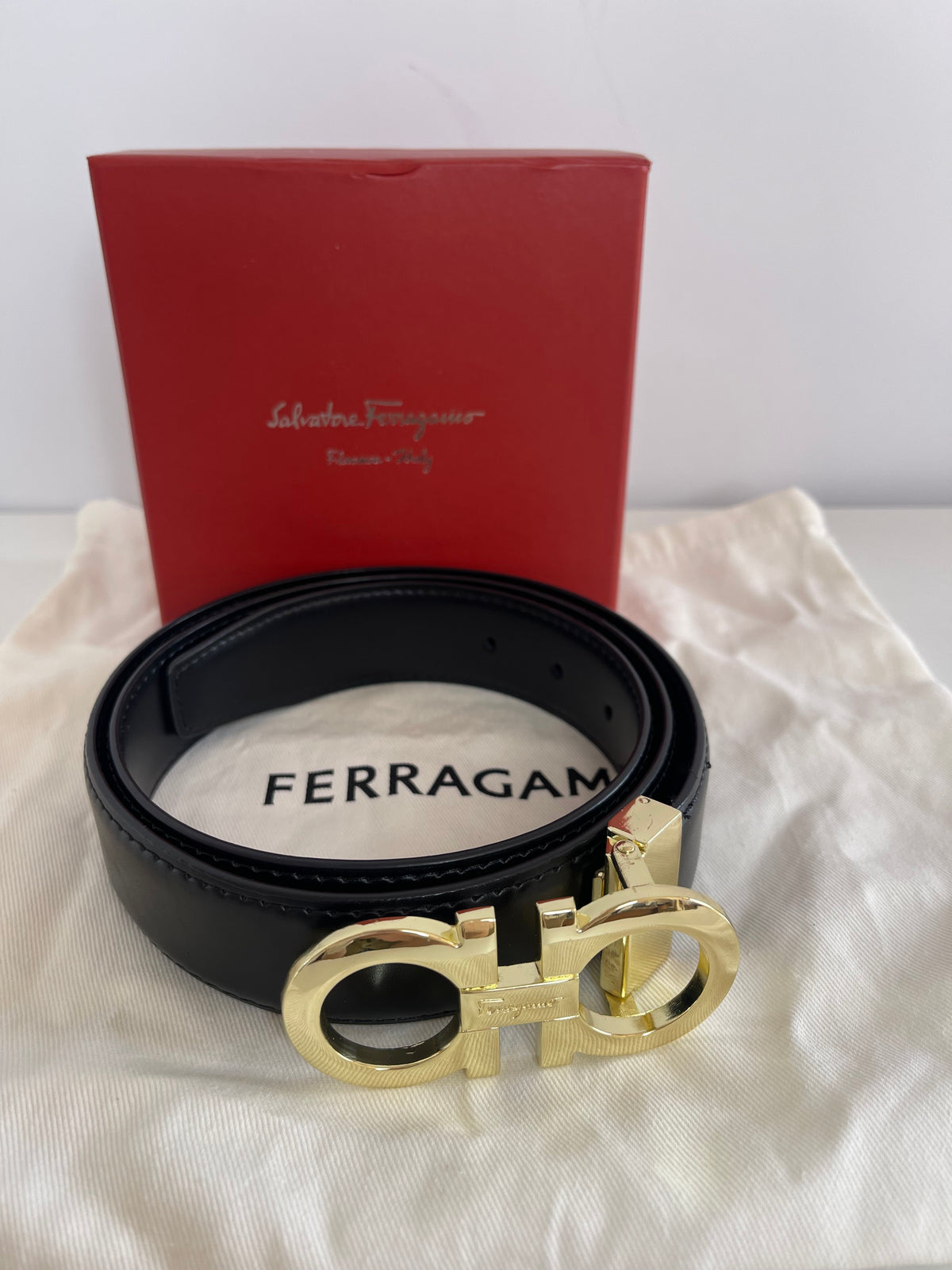 Salvatore Ferragamo Gancini Buckled Belt