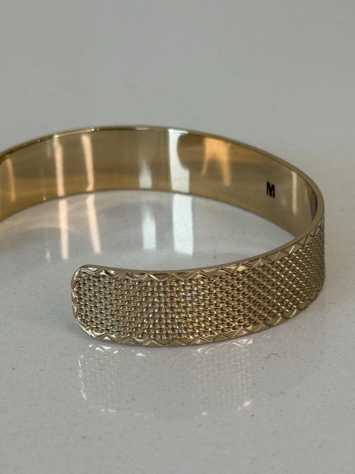 Christian Dior Code Bangle Gold-Finish Metal