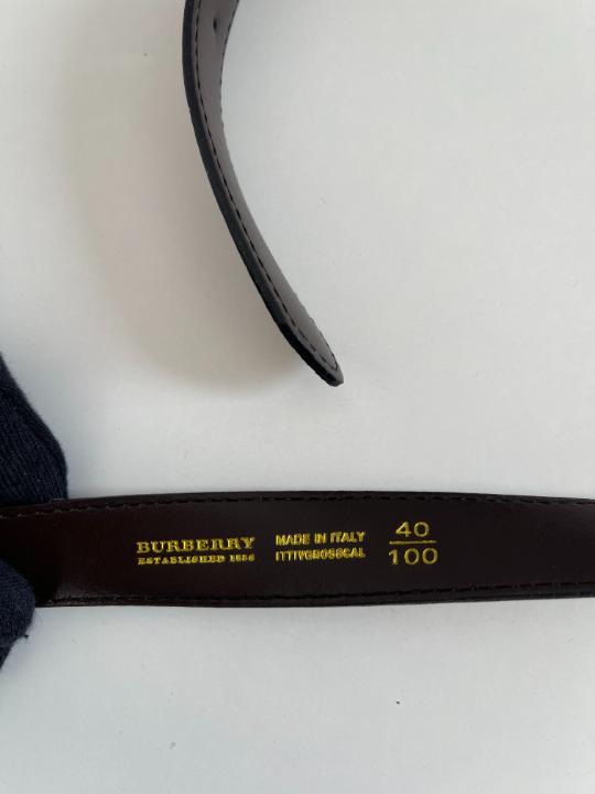Burberry Nova Check Leather Belt