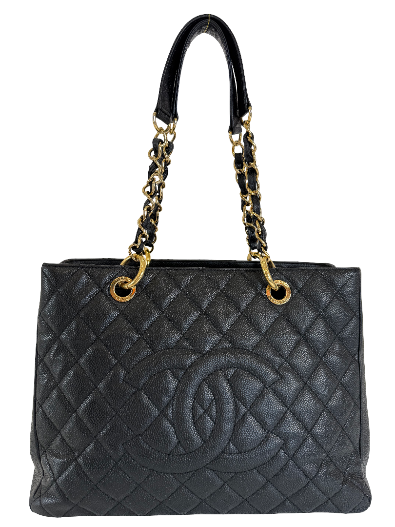 Chanel Grand Shopping Tote Black Caviar Leather (GST)