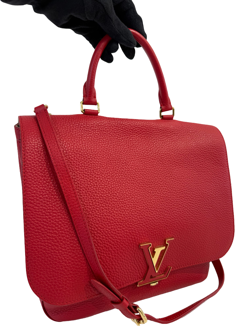 Louis Vuitton Coquelicot Taurillon Leather Volta Bag