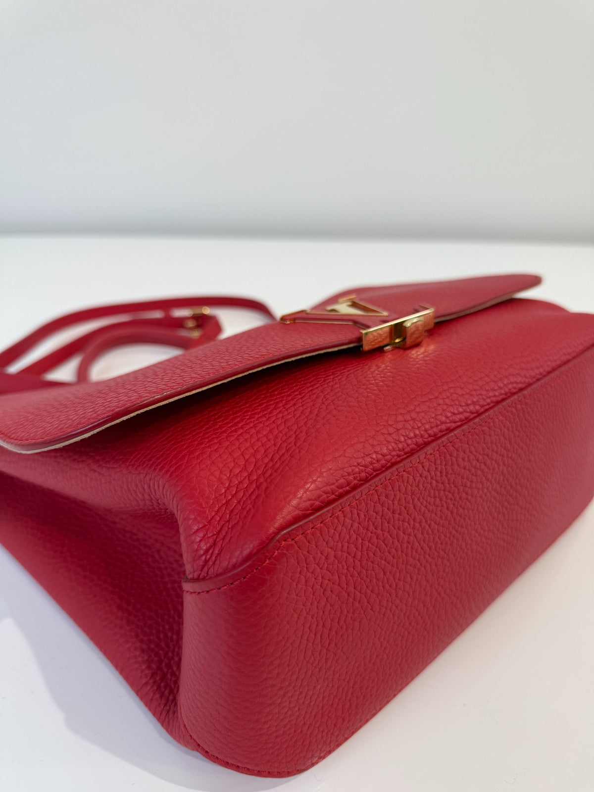 Louis Vuitton Coquelicot Taurillon Leather Volta Bag