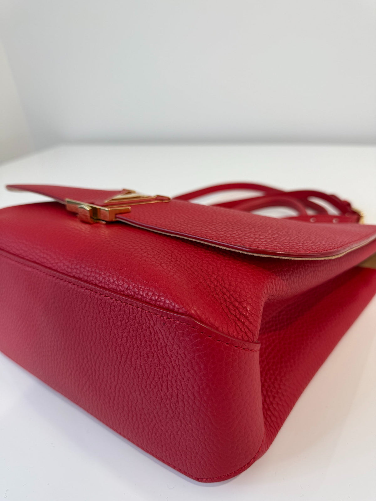 Louis Vuitton Coquelicot Taurillon Leather Volta Bag