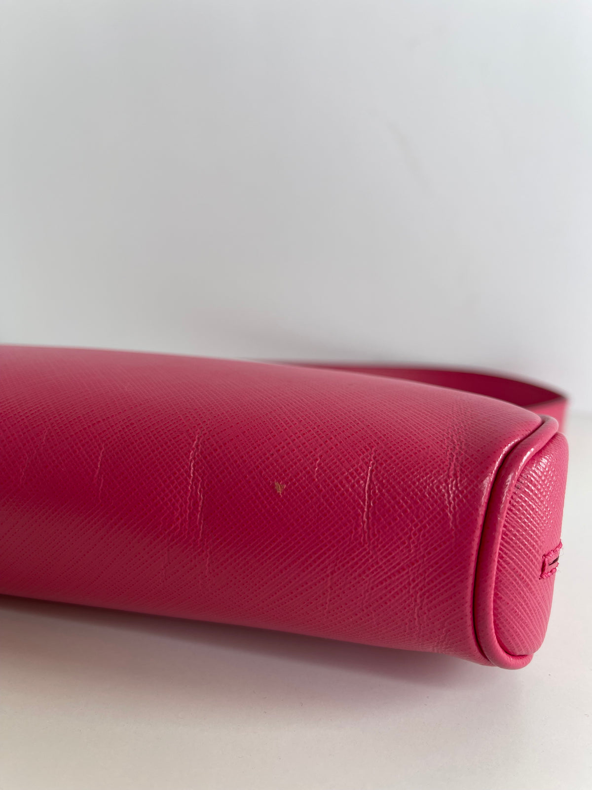 Salvatore Ferragamo Gancini Pink Leather Pochette