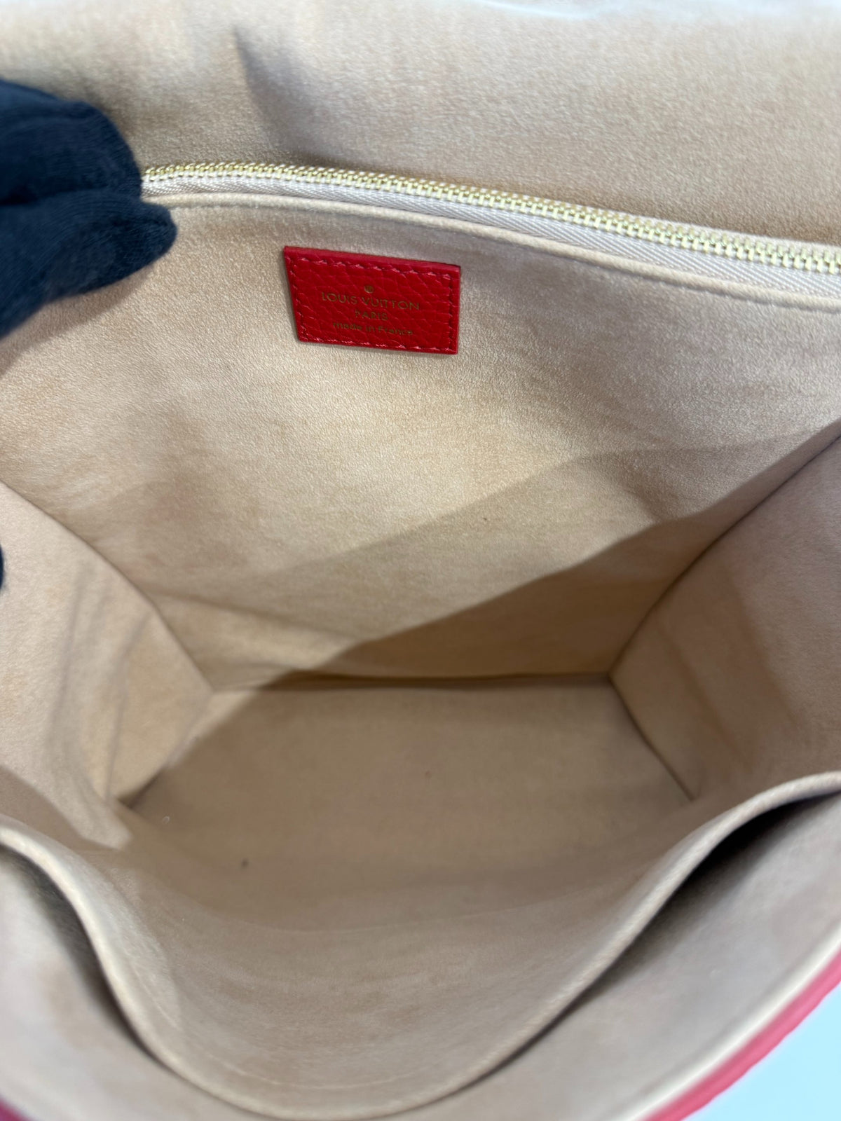 Louis Vuitton Coquelicot Taurillon Leather Volta Bag